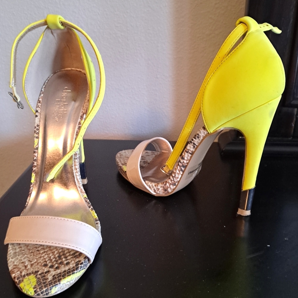 Snake skin women's heels
